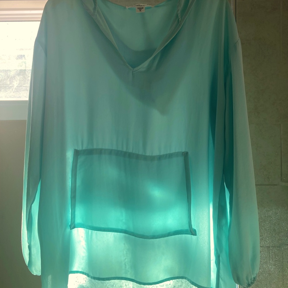 Mint green hoodie